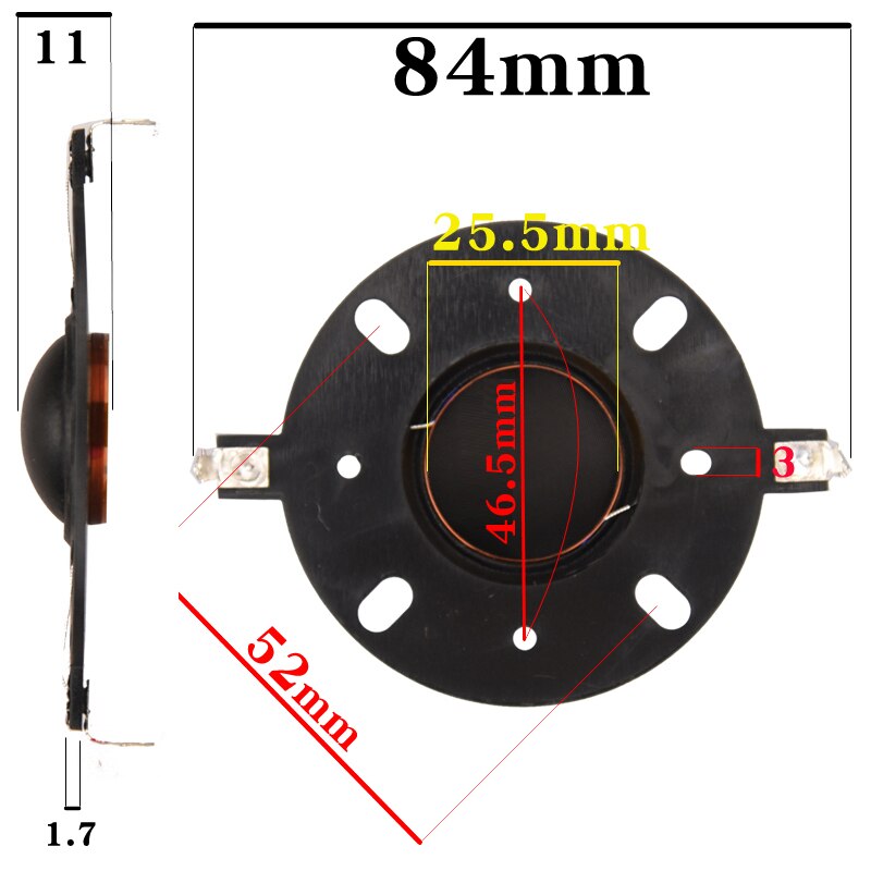 HIFIDIY LIVE 25.5Core Tweeter Voice Coil Membrane Black Transparent Gold Silver Film Treble Speaker Repair accessories DIY Parts