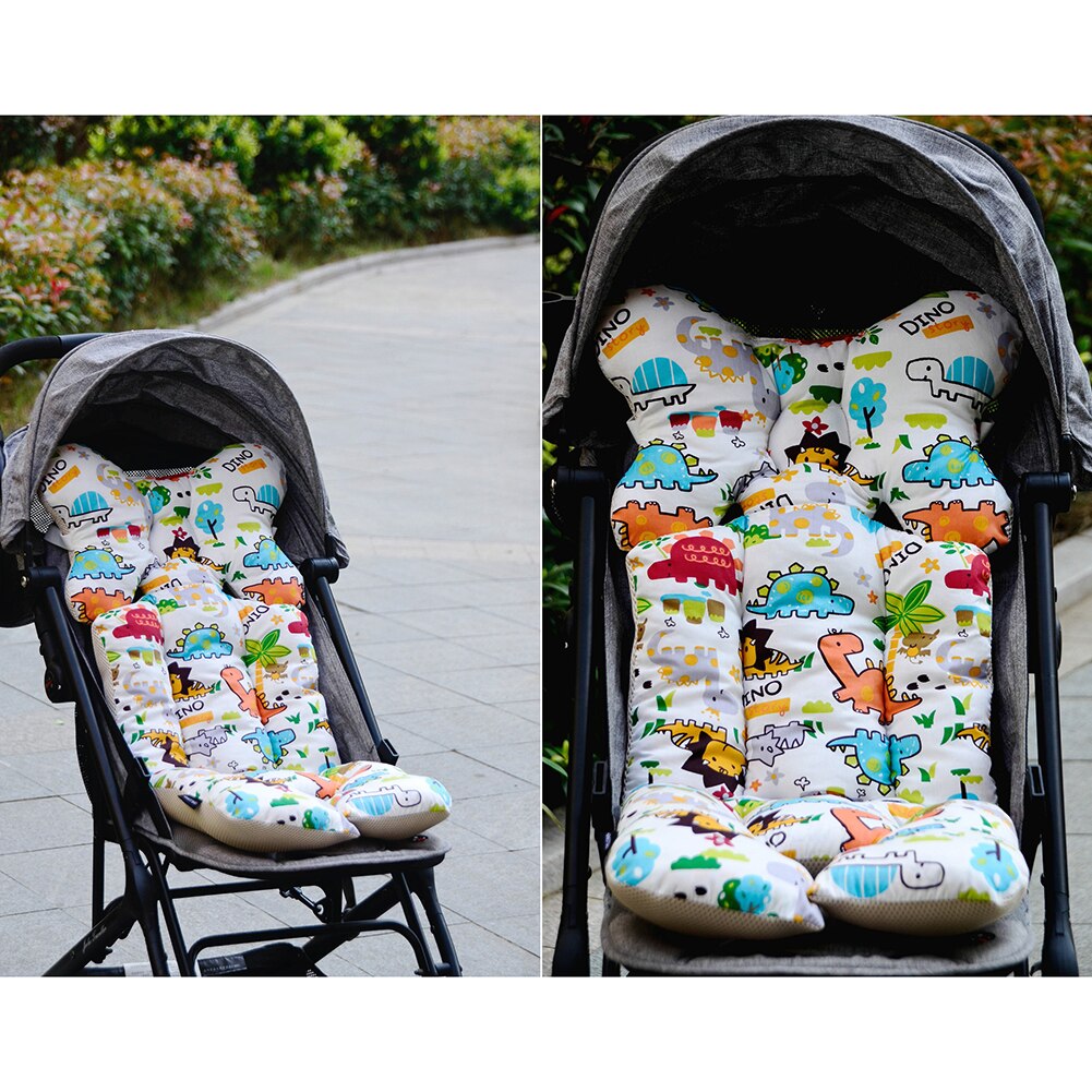 Cojín para cochecito de bebé con estampado, cojín cálido, cojín, colchón, funda de almohada, carrito de niño, cojín grueso para silla con ruedas, cojín