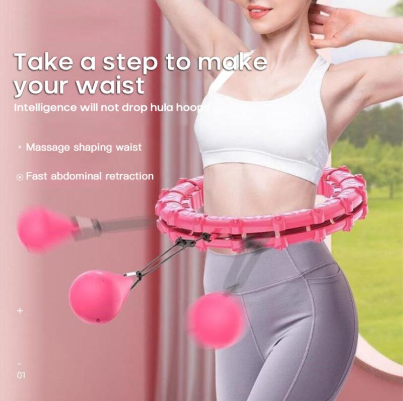 Yoga Smart Sport Hoops Fitness Einstellbar Smart Sport Kreis Die Dünne Taille Übung Ausrüstung 24 Abnehmbare Knoten Massage
