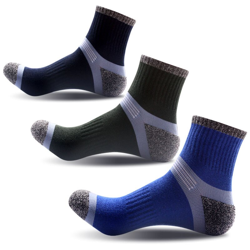 Calcetines sencillos de Fitness para hombre, anillo de lana, para senderismo al aire libre, baloncesto, ciclismo, senderismo, caminar, correr, , novedad de primavera