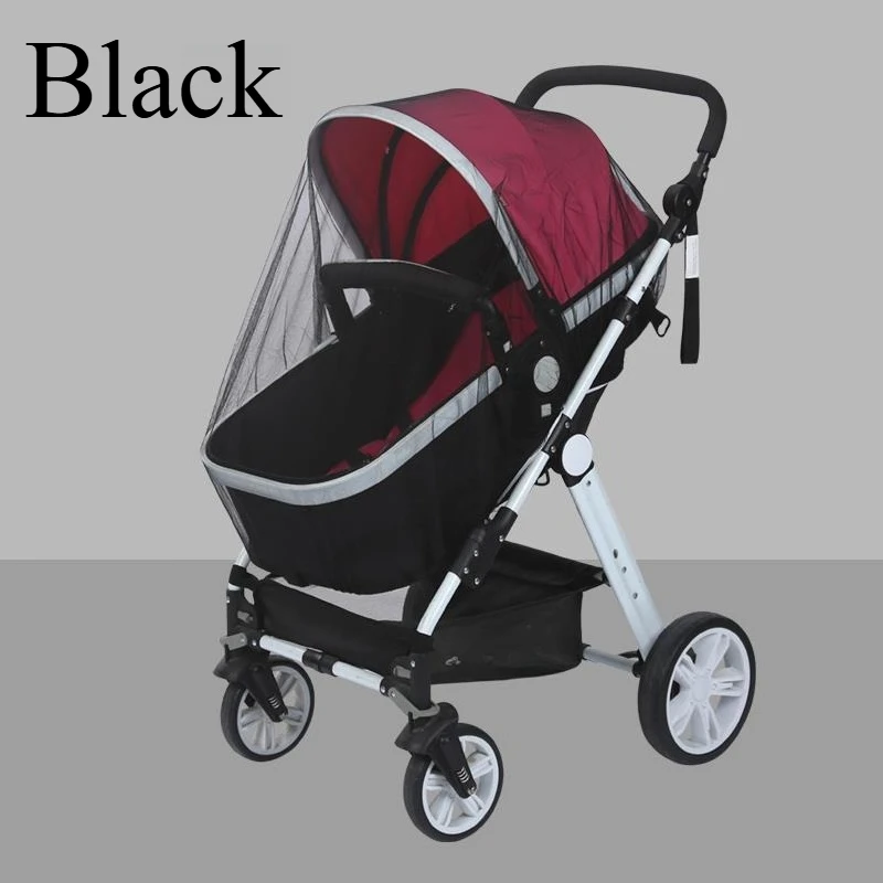 Mosquito Net for Baby Stroller Summer Pram Insect Shield Net Infants Pushchair Cart Safe Protection Mesh Pram Baby Mosquito Net: PURPLE