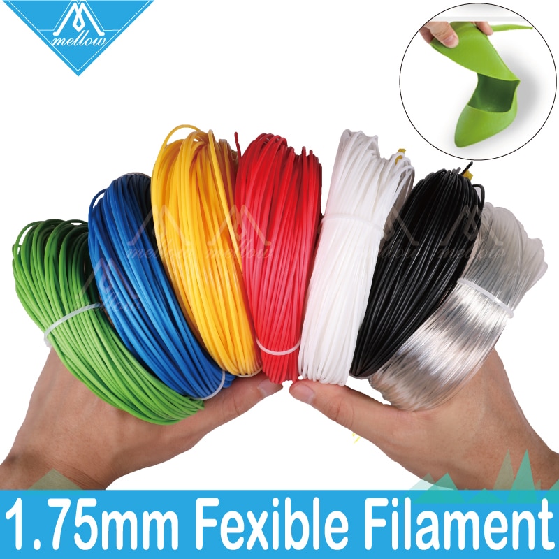 100g 3D Printer Flexibele Filament 1.75 MM Flexibele 3D Printer Filament Natural Clear