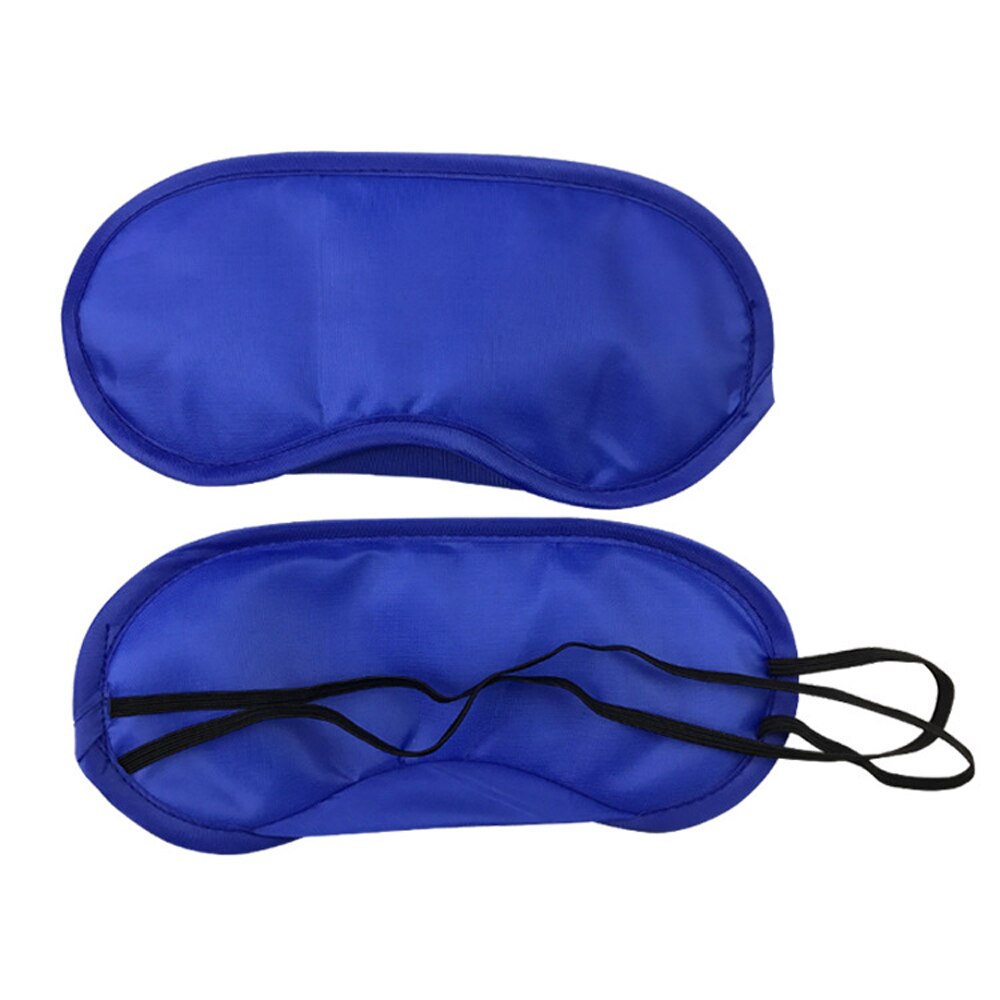 10pcs Soft Sleep Eye Patch Blackout Glasses Fatigue Mitigation Nerve Breathable Cool Travel Sleep Rest Aid Eye Mask Portable: Blue