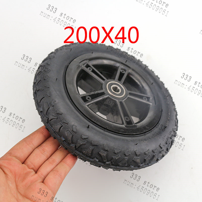 Llanta plegable para bicicleta, neumático de caucho para scooter, coche, motocicleta, accesorios, llanta de 8 pulgadas con neumático interno, 200X40