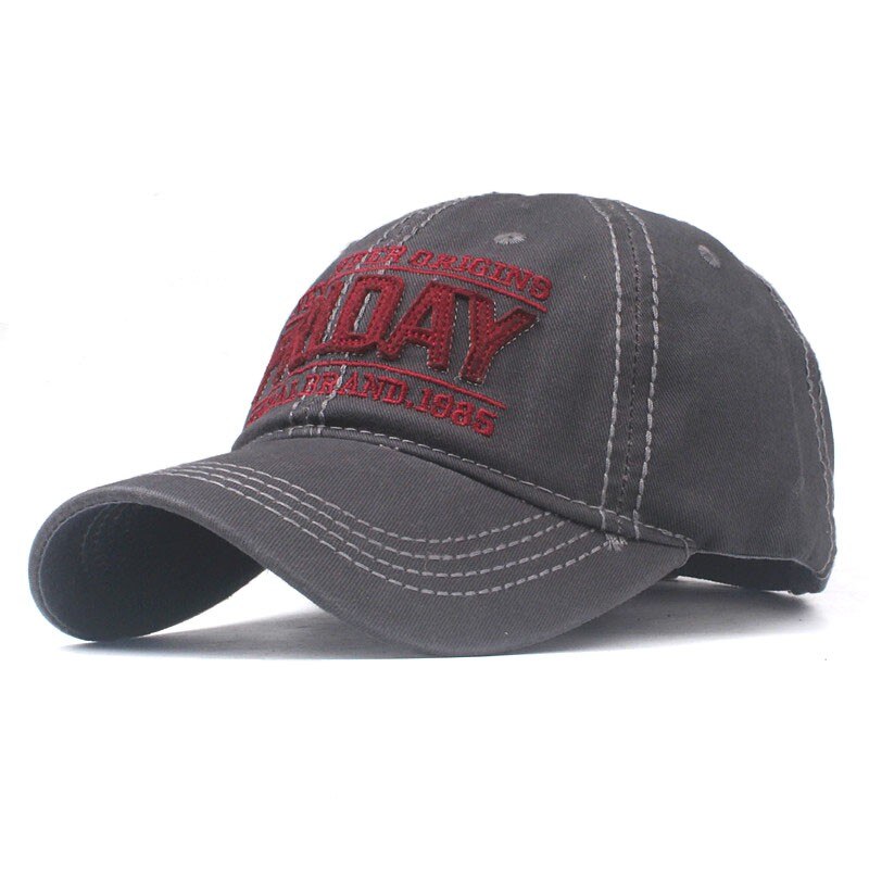 #40 Baseball Cap Brief Geborduurde Mannen Vrouwen Mode Verstelbare Hoeden Baseball Cap Tropenhelm Trucker Кепка Мужская: Gray 