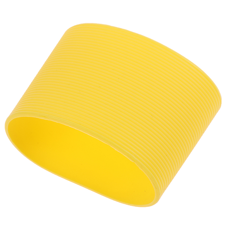 6CM silicone sleeves for mugs,Ceramic cup sleeves Stripes and vertical grain sleeves cover,heat insulation sleeves support: h