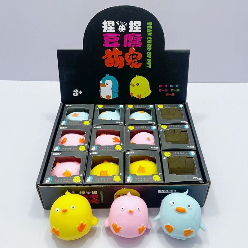 Cute animal bouncing duckling wiggling toy adult decompression venting balls, children's toy