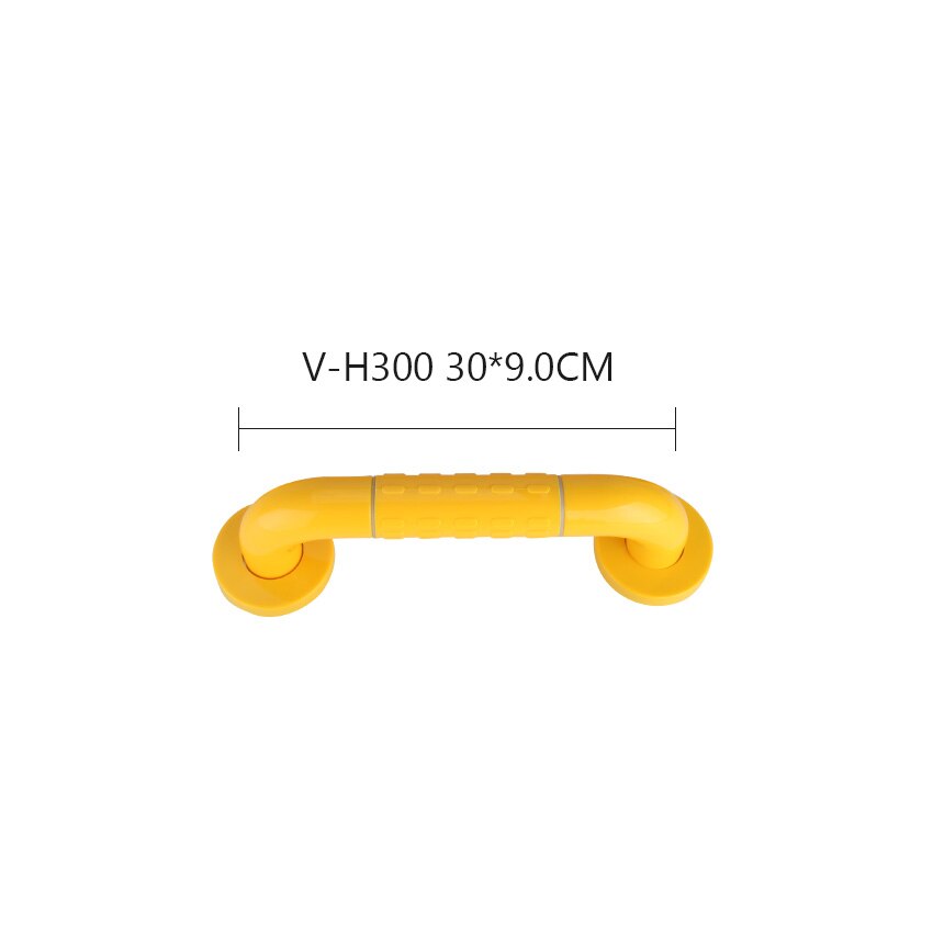SVAVO barre d'appui d'assistance de sécurité I forme ménage Balance murale lumineuse douche toilette aide barre d'appui pour salle de bain: 300mm-Yellow