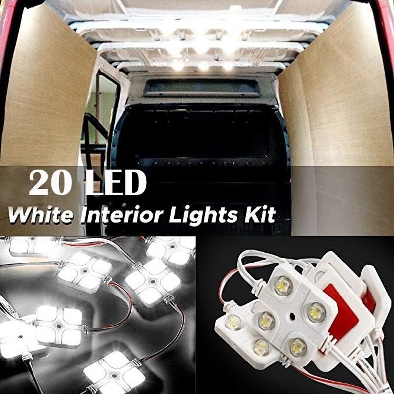 Auto &#39;S Van Interieur Plafondlamp 20Led Auto Interieur Verlichting Voor Vrachtwagen Vrachtwagens Sprinter 12V Binnen Bright Auto Licht