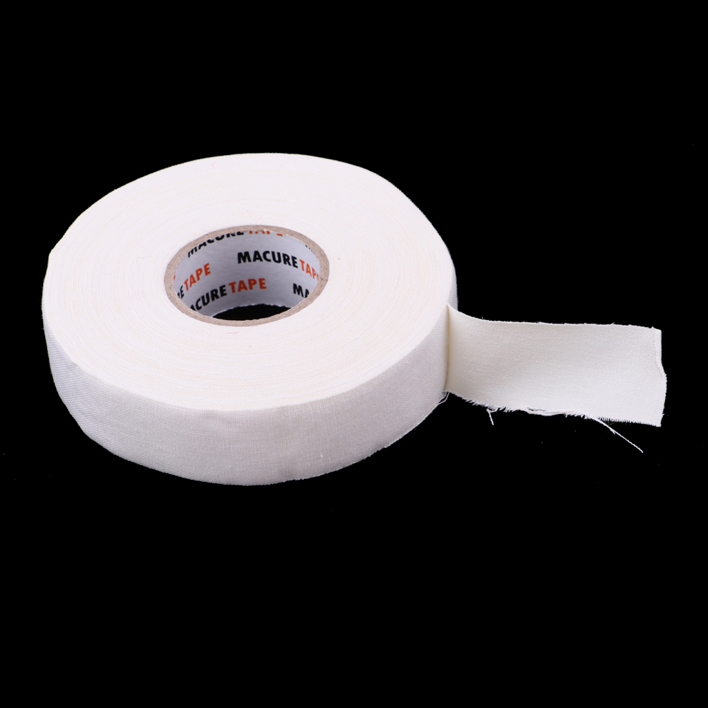 Hockey Tape - Cloth Hockey Stick Tape - 5 Roll - 1 Inch Wide 25 Yards White