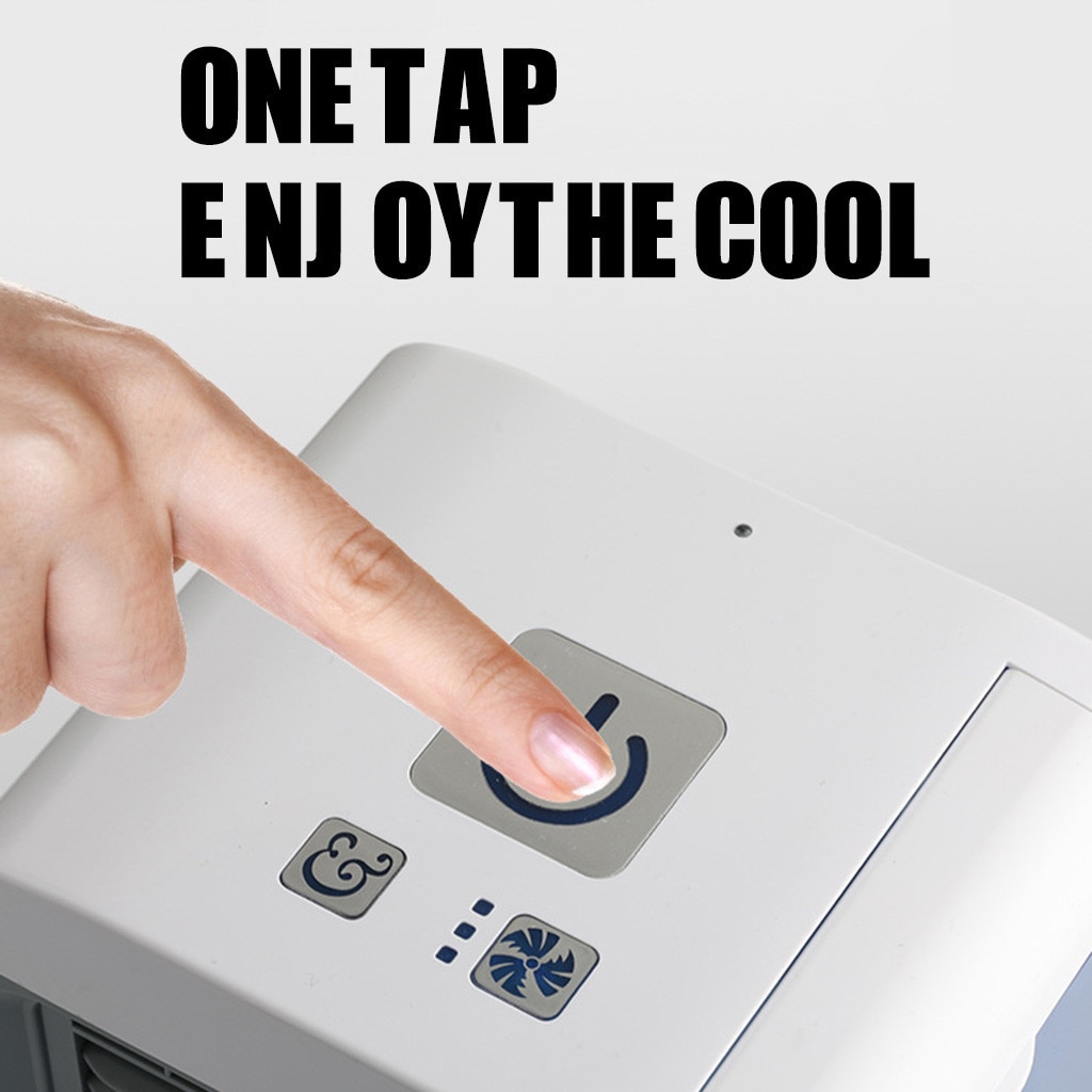 Xiaomi-ventilador enfriador de aire portátil, purificador de aire, ventilador de escritorio con luz de 7 colores, purificador, para la Oficina y el dormitorio, con USB