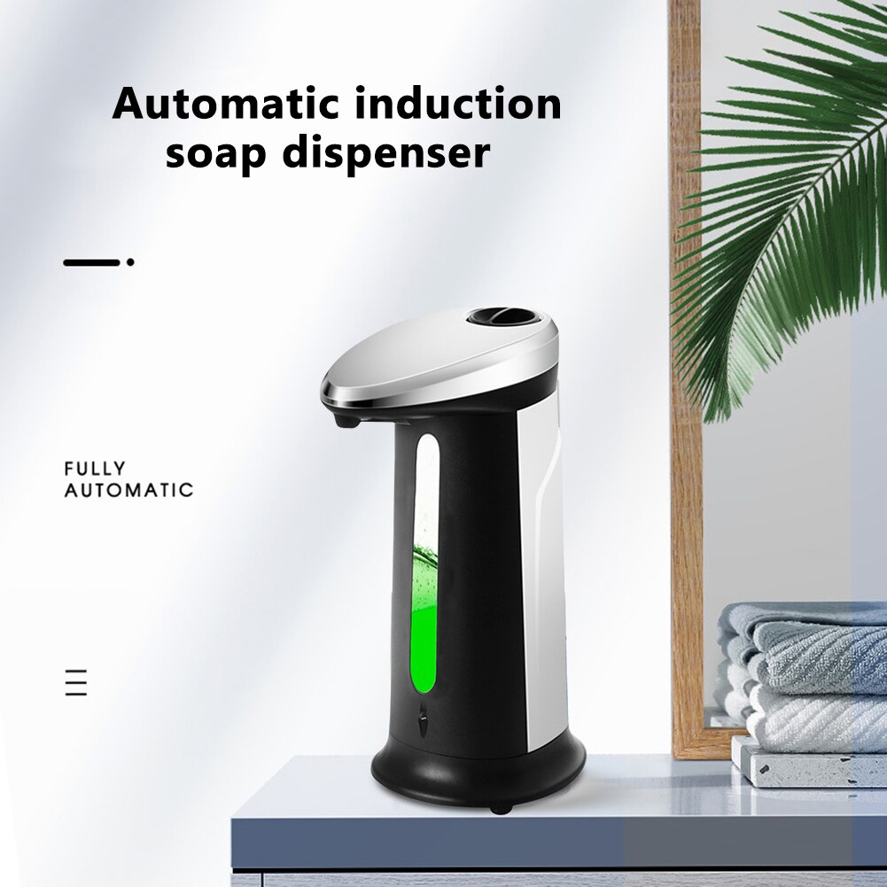 Automatic Soap Dispenser Pump Infrared Sensing Stainless Steel Liquid Soap Holder Shampoo Dispenser Bathroom Liquid Foam Pump