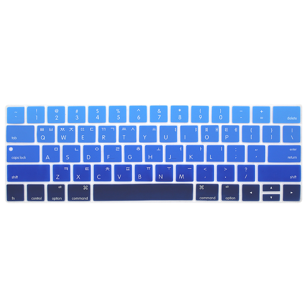 Korean Keyboard Cover Protector Skin for MacBook with touch bar 13 15 A1706 A1707A1989 Korea laptop keyboard protective film