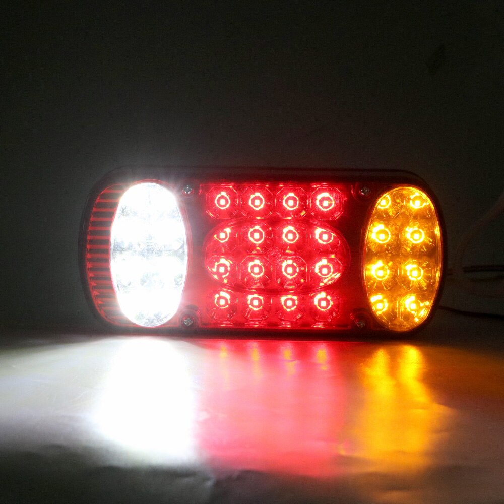 12V Car Truck Tail Light Rear Stop Brake Lights 32LED Signal Lamp For Tractor Trailer Lorry Bus Waterproof Taillight
