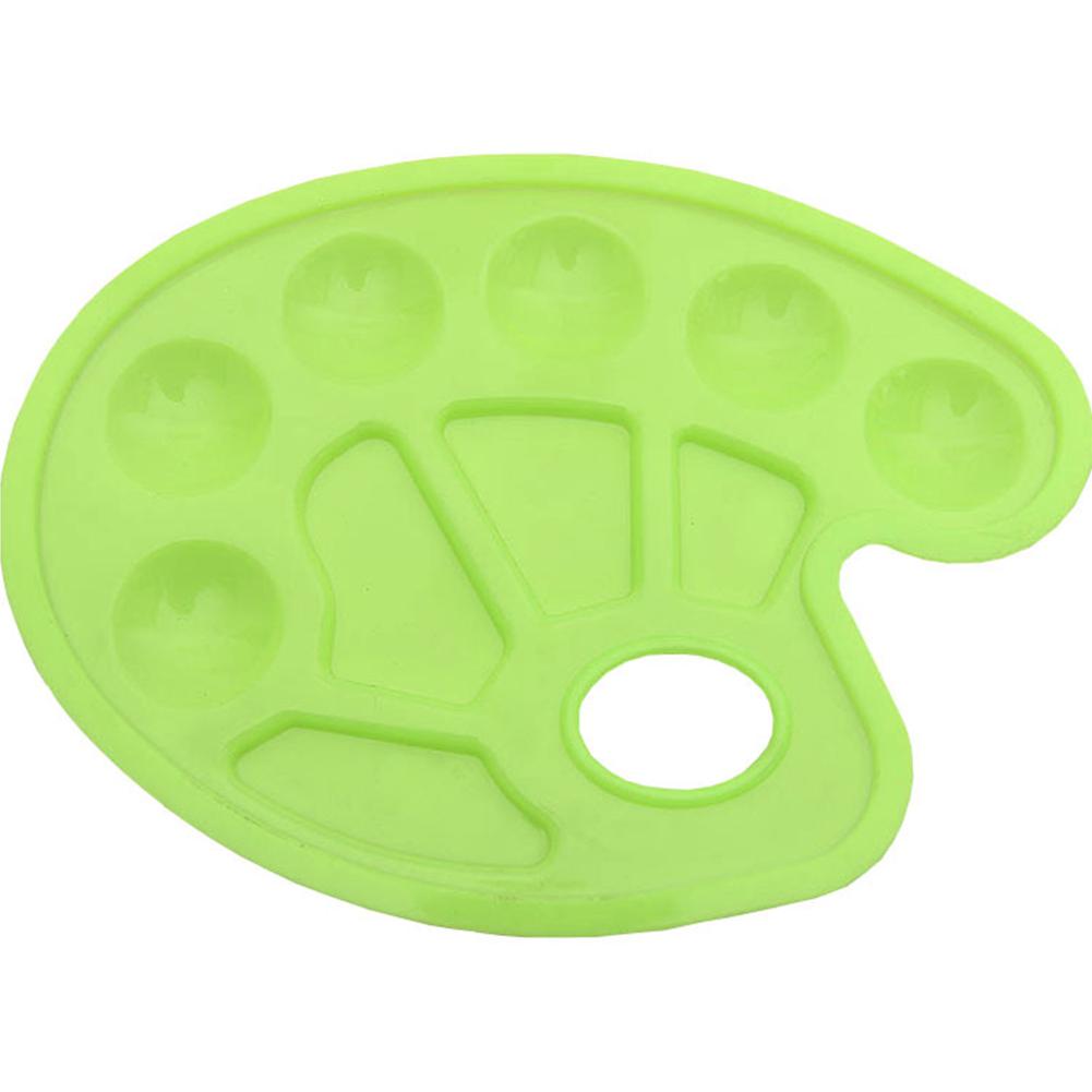 Children Plastic Palette Art Paint Plastic Drawing Tray Color Palette for Oil Watercolour White Painting Pallet Painting Tool