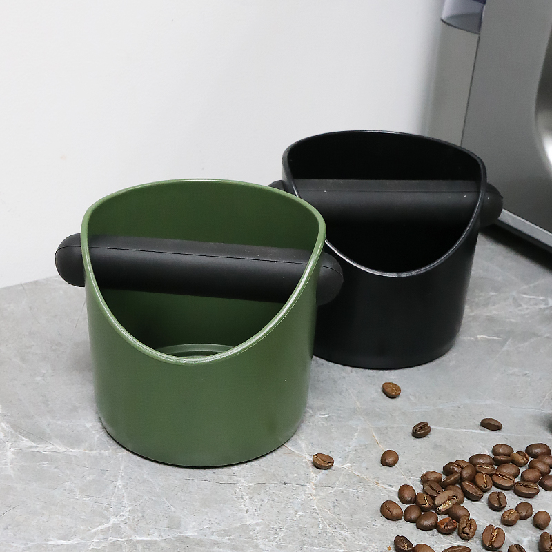 Coffee Knock Box For Grind Waste Grounds Dump Bin Anti-slip Pads Shock-Absorbent With Removable Bar Espresso Maker Barista Tools