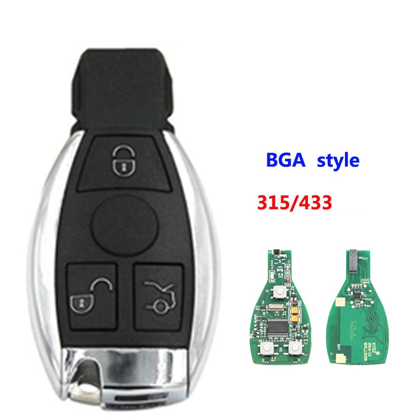 Smart Key 3 Knop Nec En Bga En Worden Afstandsbediening Sleutel Met 315 Mhz 434 Mhz Voor Mercedes Benz Auto afstandsbediening Jaar 2000-