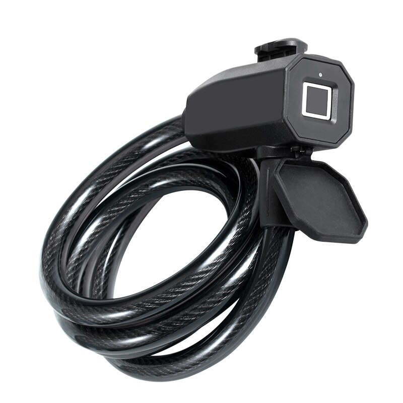 KERUI-cerradura inteligente antirrobo con huella dactilar, para motocicleta, coche eléctrico, candado con Cable para bicicleta y exterior: printfinger lock