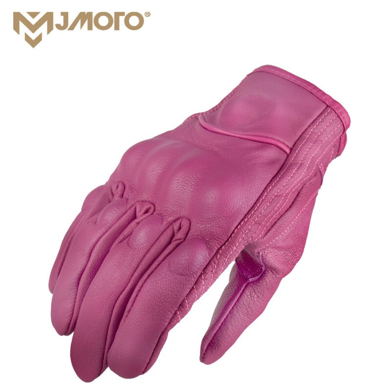 For Icon Leather Motorcycle Gloves Summer Perforated Classic Motorcyclist Gloves Women Enduro MX MTB Biker Accessories