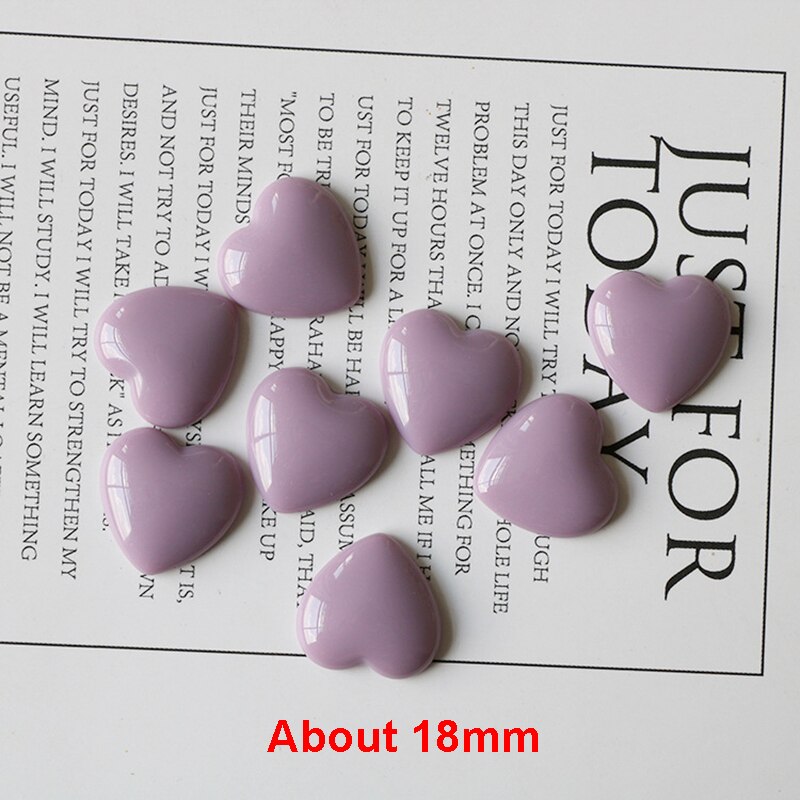 10PCS kleine koelkast magneet liefde hart leuke mini magneten 18mm magnetische Stickers voor koelkast en kantoor Whiteboard Home Decor: 10 PCS Purple