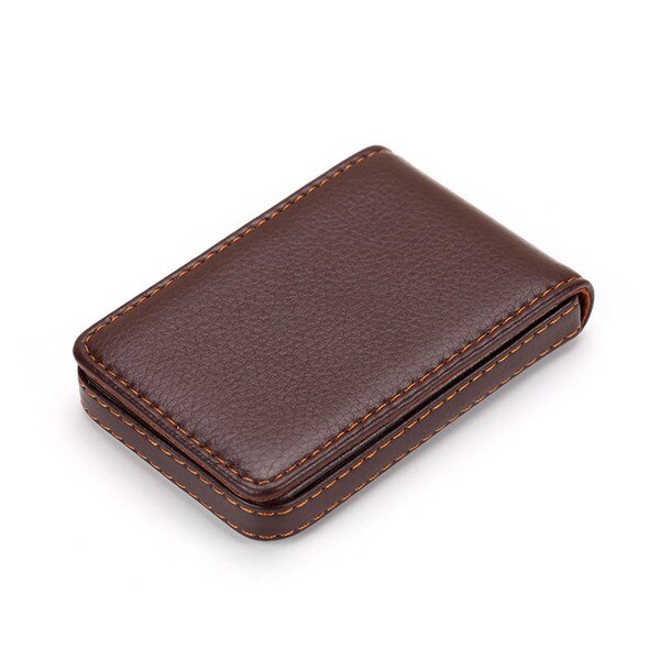 Bisi goro carteiras rfid de couro pu, carteiras com bloqueio rfid, vintage e à prova d'água para cartões de 2020: Coffee S001