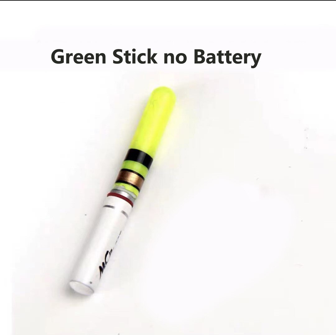 5pcs/lot Light Sticks Green / Red Work with CR322 Battery Operated LED Luminous Float Electronic Light Night Fishing Tackle: green no battery