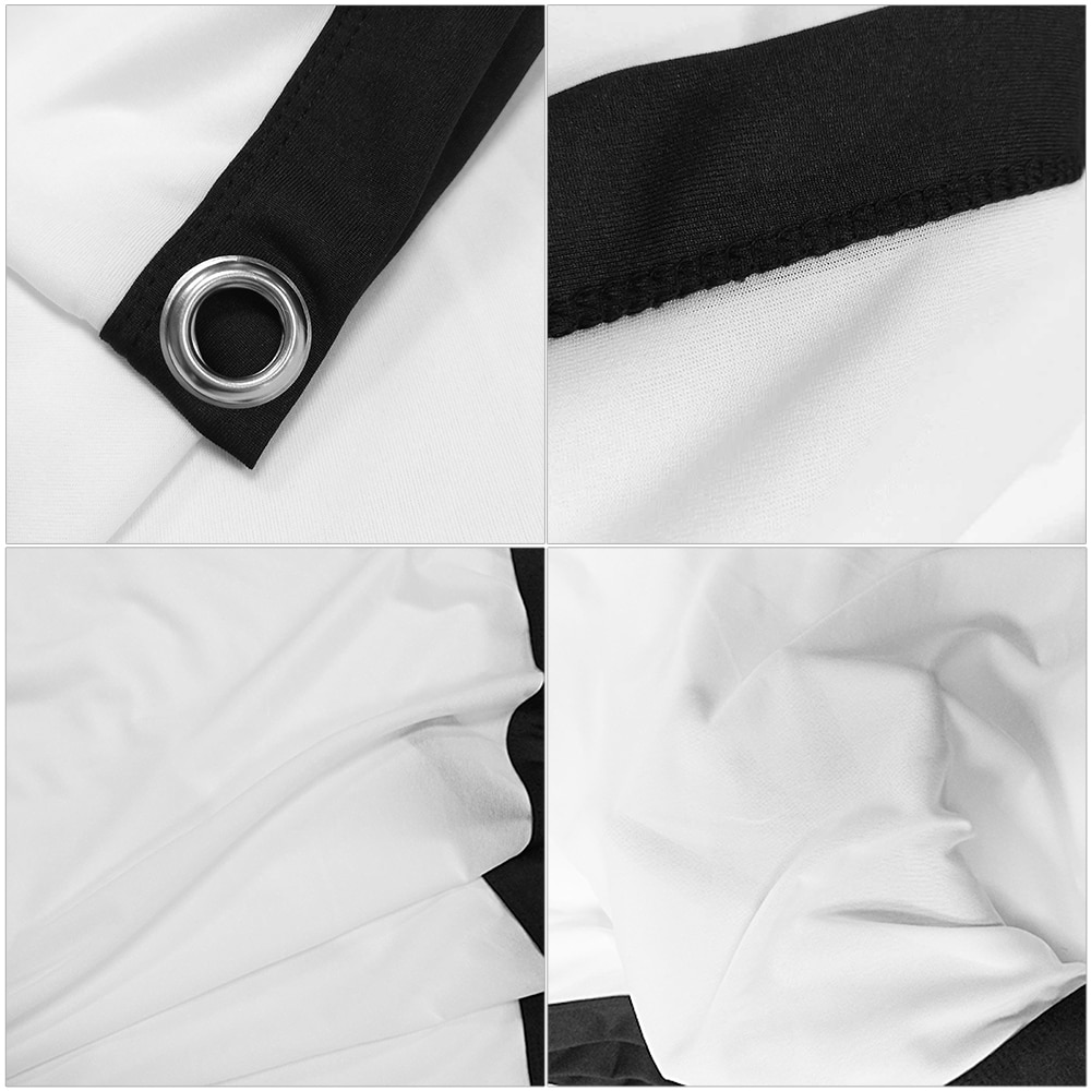 H150 150 inch 16:9 Portable Projector Screen HD Foldable Projection Screen White for Wall Mounted Home Theater Bar Travel