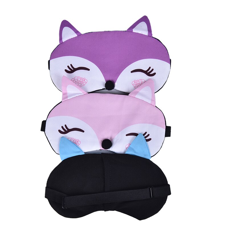 Baumwolle Fuchs Augenklappe Schlaf Augen Maske Eyeshade Travel Schlaf Maske Niedliche Auge Abdeckung Rest Auge Band Schlaf-beihilfen Kinder Auge augenbinden