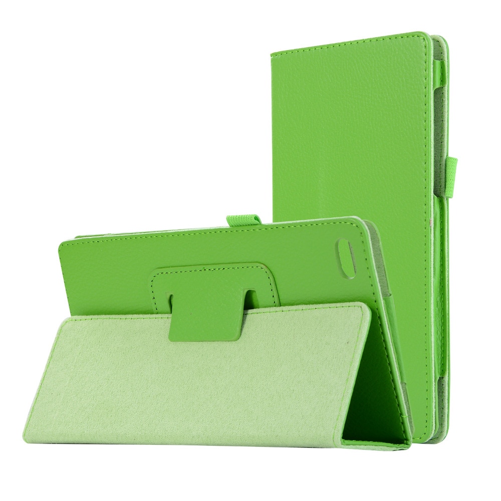 Slim litchi flip stativ pu læder cover funda etui til lenovo tab 7 essential/tab 4 7 essential tb -7304f/ n/x tablet + film + pen