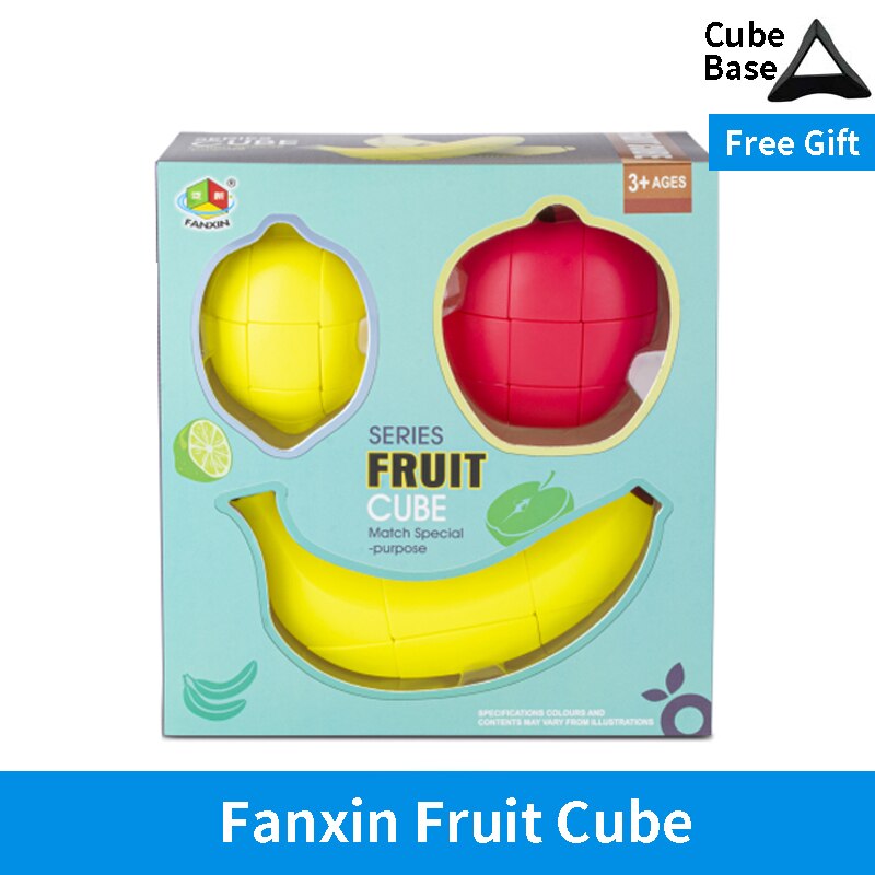 Fanxin Fruit Magic Cube Banana Apple Lemon 2x2x3 223 Unequal Special Cute Shape Cube Educational Game Magico Cubo