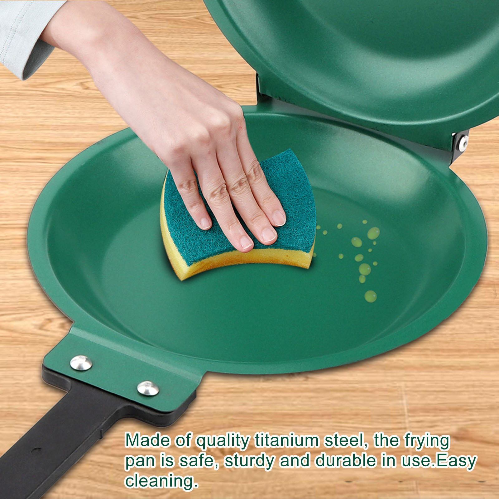 Double Side Titanium Steel Coating Frying Pan Pancake Maker Household Kitchen Cookware Kitchen Cookware Pancake Frying Pan