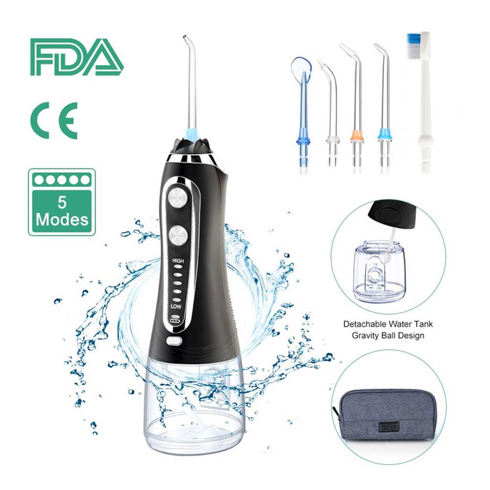 Munddusche USB Aufladbare Wasser Flosser 300ML Wasser Panzer Wasserdicht Zähne Reiniger h2ofloss Munddusche für erwachsene