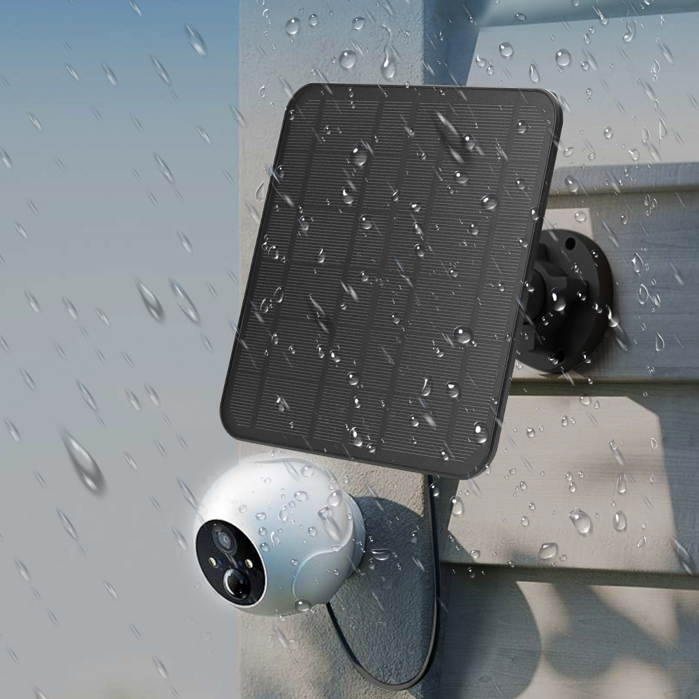 5V 20W Solar Panels For Eufy Eufycam 3/3C/2/2C/2Pro Wall Mount Waterproof Solar Cell System With 9.8ft Power Cable,1 Pack