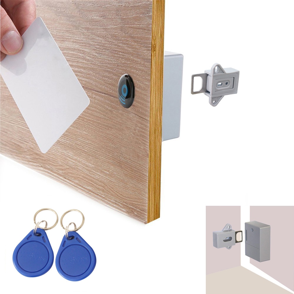 Invisible Hidden RFID Door Lock Free Opening Intelligent Sensor Cabinet Lock Locker Wardrobe Shoe Cabinet Drawer