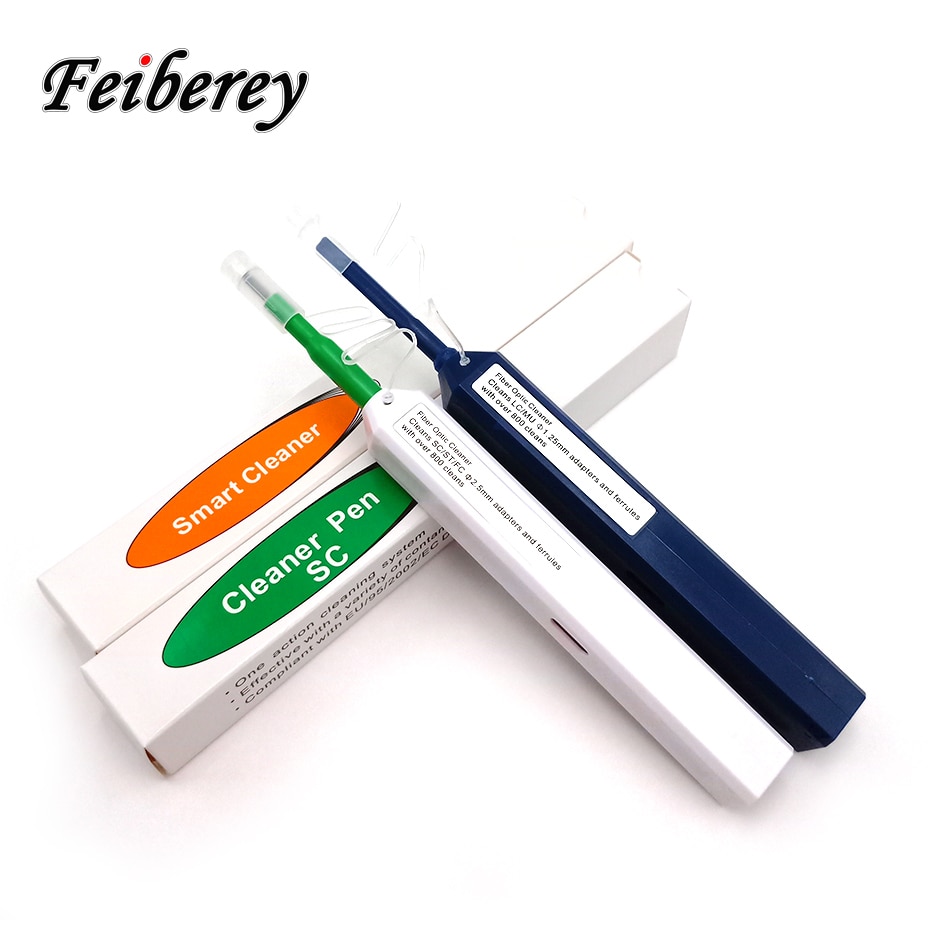 FTTH Optical Fiber Pen Tool 2.5mm LC MU 1.25mm SC FC ST Connector Optic Smart Cleaner