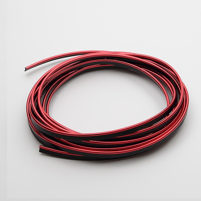 1 Meter Universele Auto Styling Flexibele Trim Voor Interieur Exterieur Moulding Pvc Decoratieve Strip Met 5 Kleur