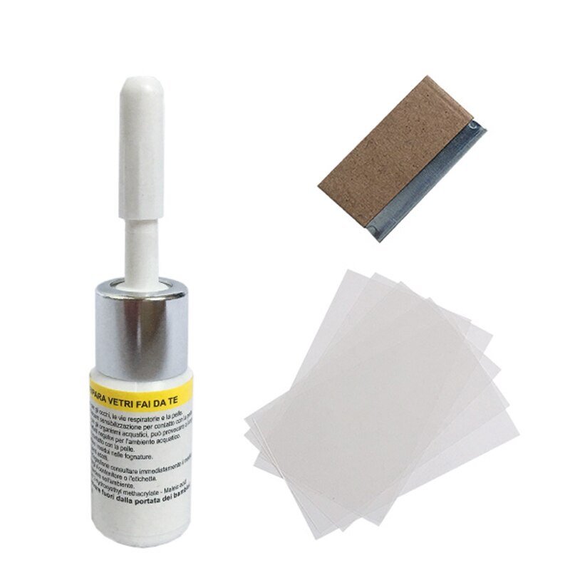 Herramienta de restauración de grietas para arañazos de cristal, Kit de resina para reparación de parabrisas de coche, bricolaje, herramientas para reparar ventanas y cristales, pegamento de curado: white