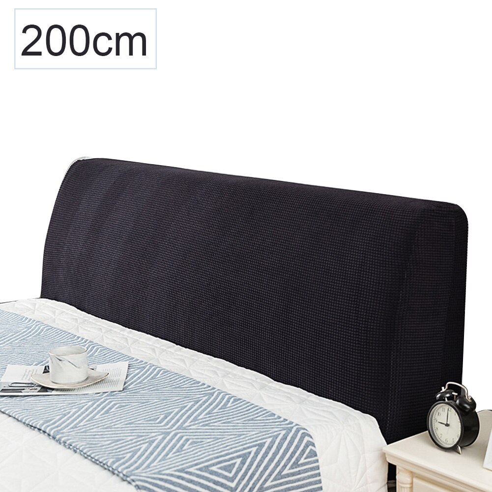 Nordisk stil elastisk solid stretch soveværelse indretning sengegavl betræk blødt ryglæn moderne støvtæt beskytter jacquard hotel hjem: D / 120cm