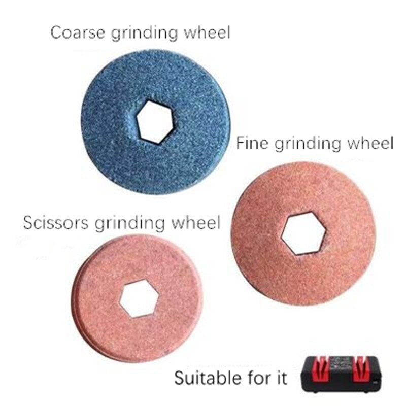 Multifunktions knivsliber elektrisk husholdnings hurtigsliber automatisk knivsliber køkkenkniv slibesten køkkenværktøj: Grå