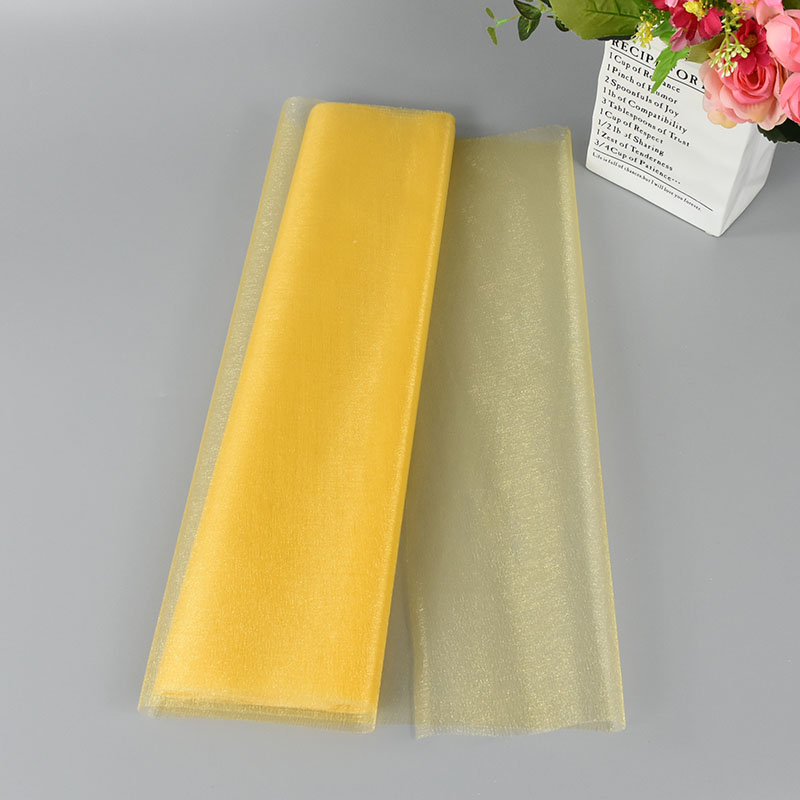 Rollo de tul para decoración de boda, tela transparente de Organza de cristal para fondo de de cumpleaños, fajas para silla de boda, hilo decorativo, 5/10m