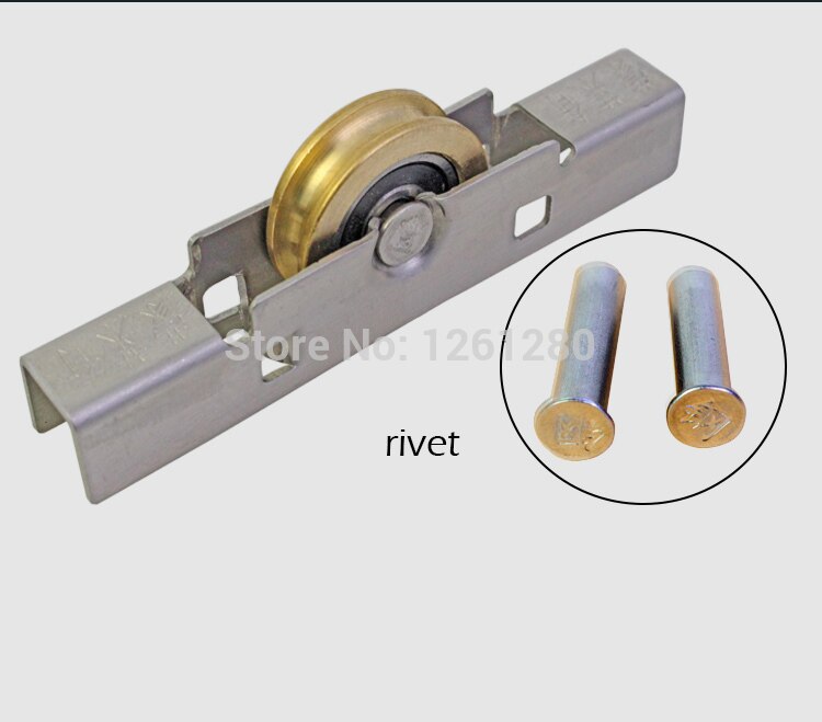 Ventana puerta corredera de rodillos plástico acero polea de ventana aleación de aluminio puertas y ventanas rueda de latón silencioso nylon rodillo hardware