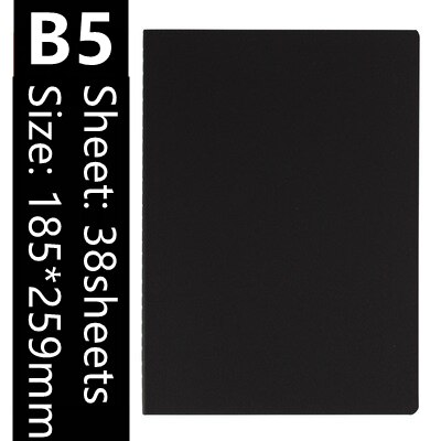 A5 B5 Notebook 76 Pages Blank Inner Page Daily Writing Planner Journal Notepad Drawing Painting Sketchbook School Office Supply: B5