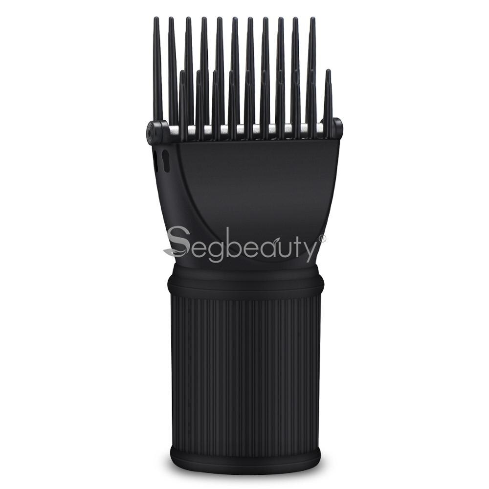 Segbeauty haar diffuser föhn kam opzetstuk haarblazer concentrator mondstuk borstel opzetstukken kappersstyling salon gereedschap: Zwart