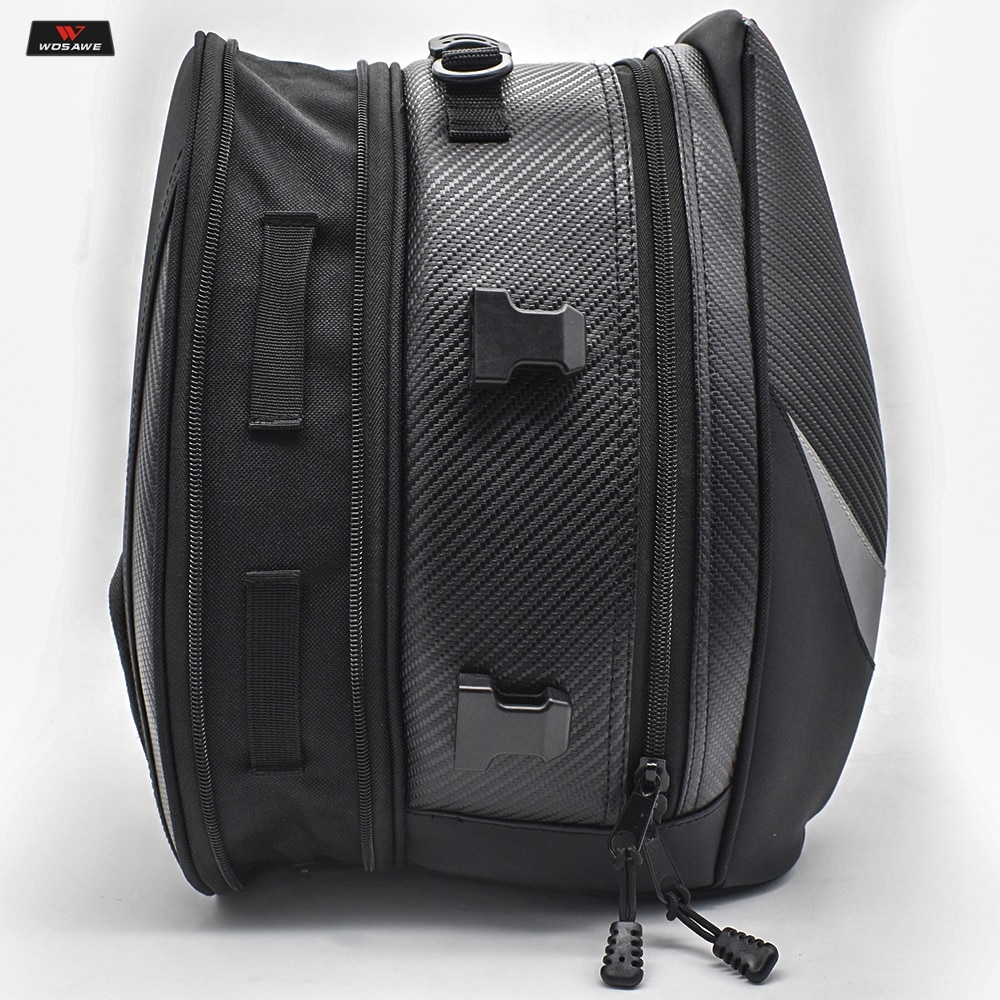 16-21L Motorcycle Tail Bag Luggage Moto Saddle Bag Waterproof Tank Bag Motocross Motorbike Shoulder Bag Rear Seat Trunk Backpack