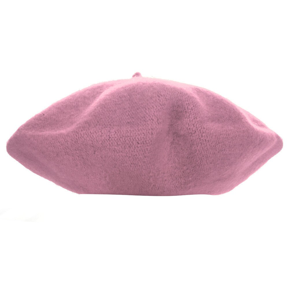 Børn piger vinter hatte bailey hat kuppel solid søde børn uld baretter huer  #815: Lyserød