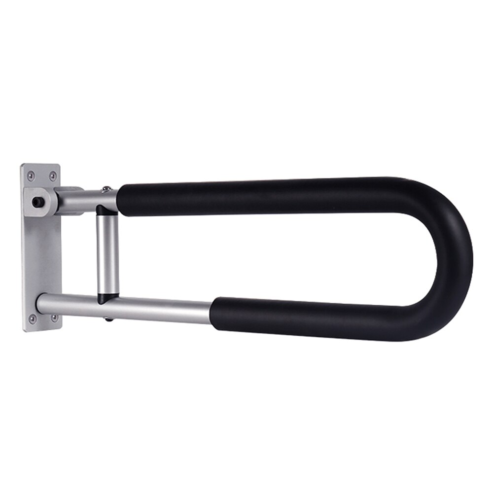 Bathroom Grab Bar Handle Flip-up Screw-in Toilet Safety Rail Hand Grip Home Health Care Equipment for Elderly Disabled