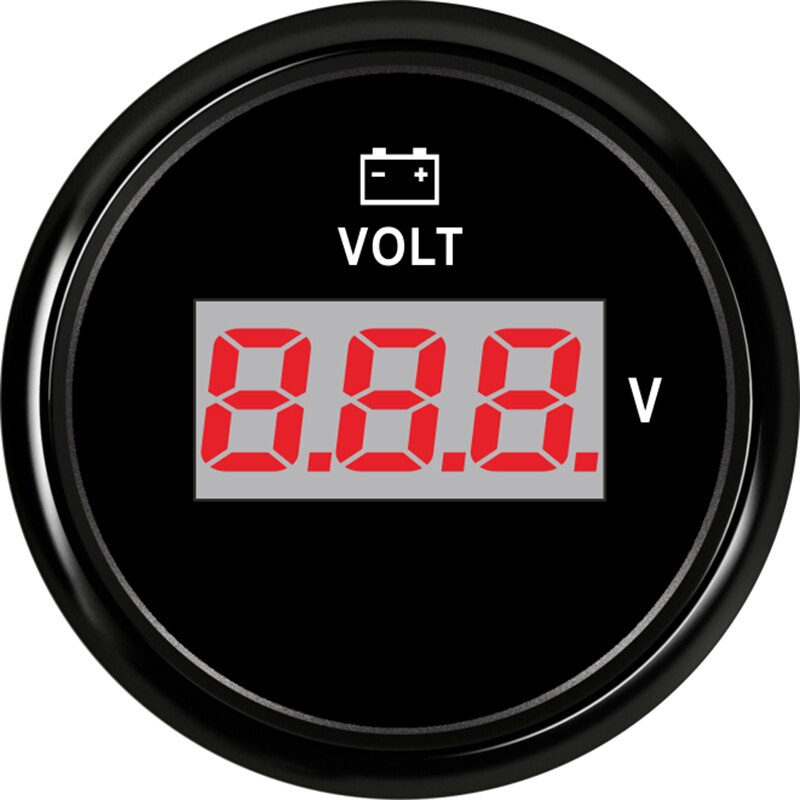 Voltmètre marin 12-24V jauge numérique de Volt de 52mm jauge de mètre de 8-32 Volts pour le voltmètre automatique de bateau de Yacht d'atv de camion de caravane: BN-8-32 V