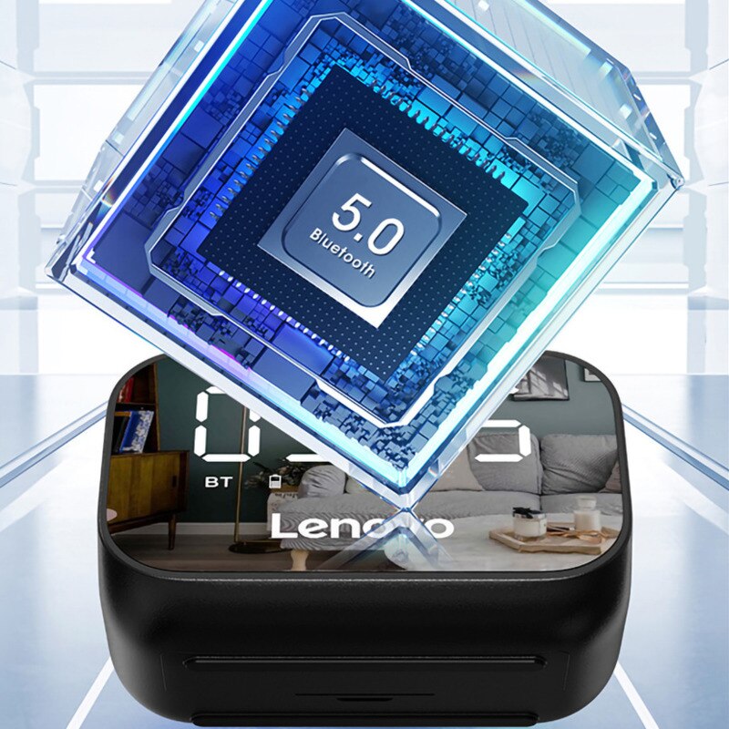 Lenovo Smart Clock Bluetooth Speaker Subwoofer Stereo Player LED Digital Smart Alarm Clock Bedroom Bedside Wake Up Clock