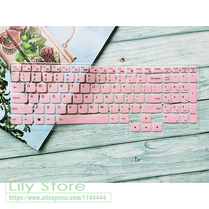 15 pulgadas de silicona piel cubierta de teclado para 15,6 pulgadas Lenovo legión 5 5i 5p 5pi 15 R7000 Y7000 Y7000P Legion5 portátil Protector: pink