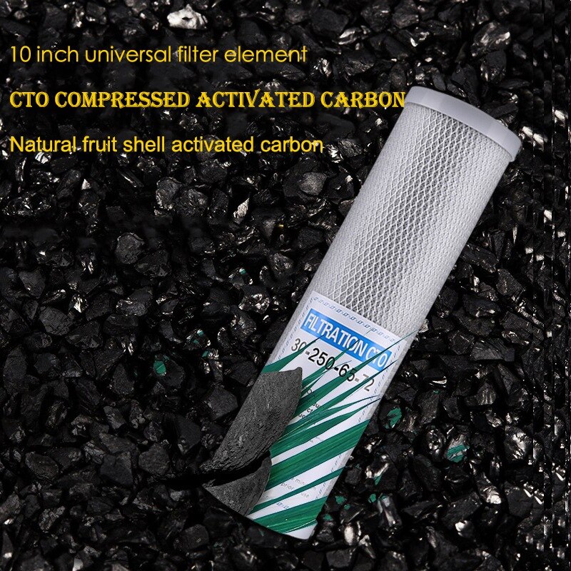 3Pcs Water Filter Actieve Kool Cartridge Filter 10 Inch Cartridge Vervanging Purifier Cto Blok Carbon Filter